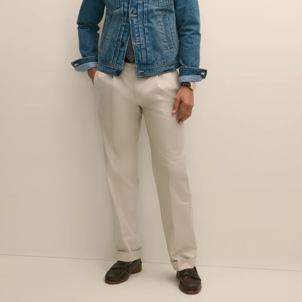 Brooks Brothers Advantage‎ Chino Elliot Khaki Cuffed Pants 36 x 32